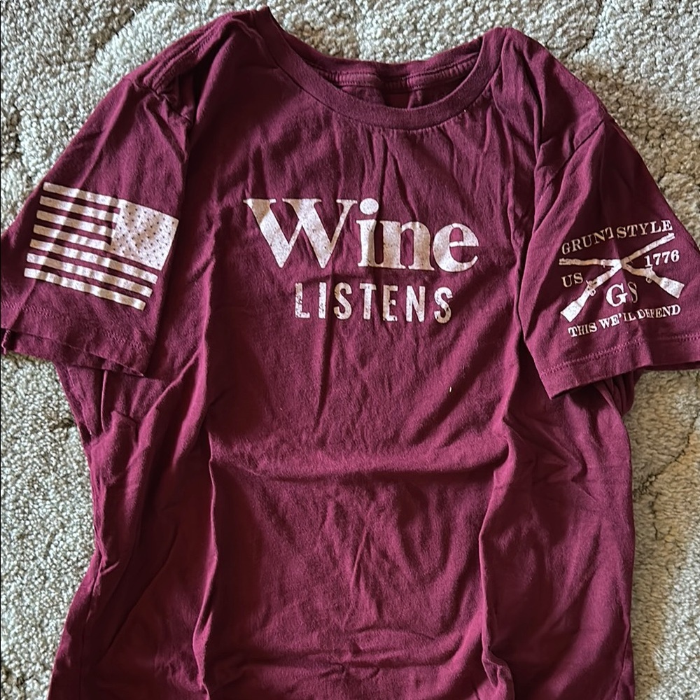 Grunt Style Maroon Graphic Tee